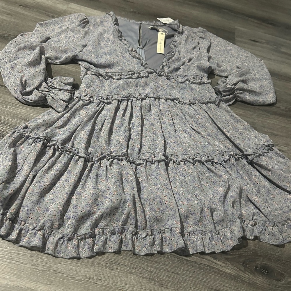 Floral‎ Ruffle  Dress - Picture 3 of 7